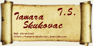 Tamara Skukovac vizit kartica